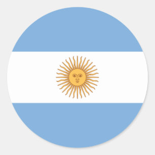 Vlag van Argentinië Ronde Sticker