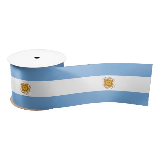 Vlag van Argentinië Satijnen Lint (Spoel)
