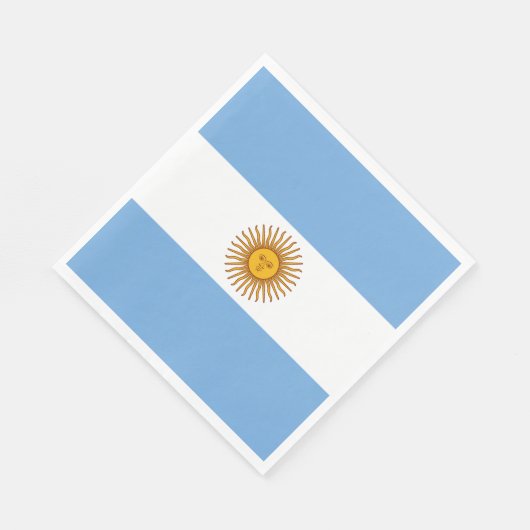 Vlag van Argentinië Servet (Hoek)
