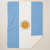 Vlag van Argentinië Sherpa Deken (Voorkant)