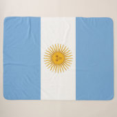 vlag van Argentinië Sherpa Deken (Voorkant (horizontaal))
