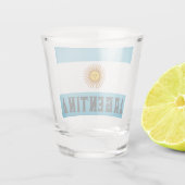 Vlag van Argentinië Shot Glas (Achterkant)
