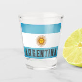 Vlag van Argentinië Shot Glas (Voorkant)
