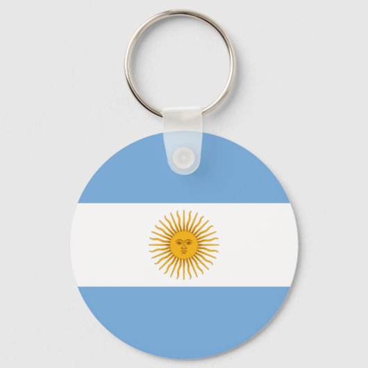 vlag van Argentinië Sleutelhanger (Voorkant)