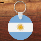 vlag van Argentinië Sleutelhanger (Achterkant)