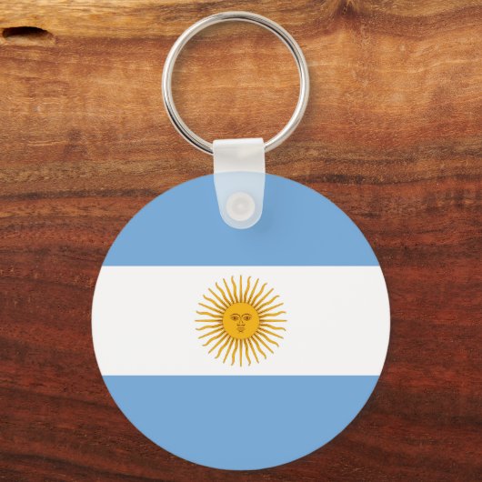 vlag van Argentinië Sleutelhanger (Achterkant)