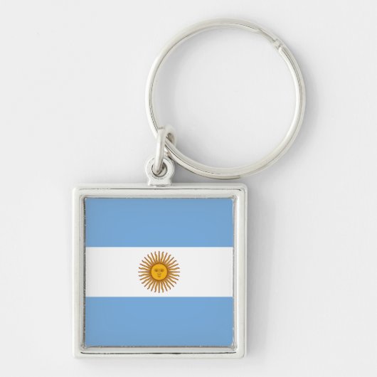Vlag van Argentinië Sleutelhanger (Voorkant)
