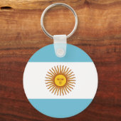 Vlag van Argentinië Sleutelhanger (Voorkant)