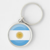 vlag van Argentinië Sleutelhanger (Voorkant)