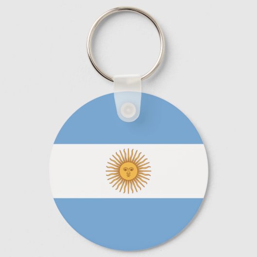 Vlag van Argentinië Sleutelhanger (Voorkant)