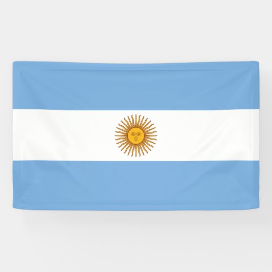 Vlag van Argentinië Spandoek (Horizontaal)