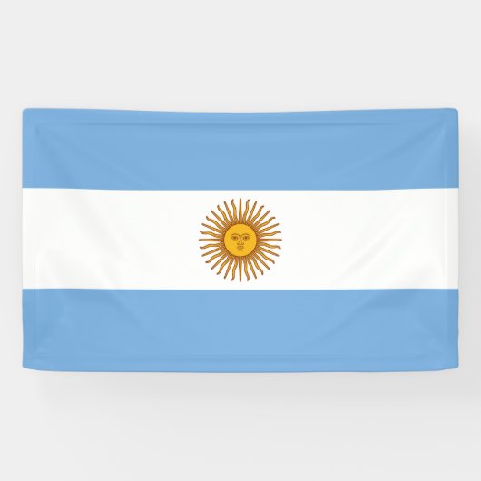 Vlag van Argentinië Spandoek (Horizontaal)