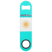 vlag van Argentinië Speed Flessenopener (Achterkant)
