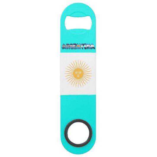 vlag van Argentinië Speed Flessenopener (Achterkant)