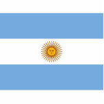 Vlag van Argentinië Staand Fotobeeldje<br><div class="desc">Officiële vlag van Argentinië.</div>