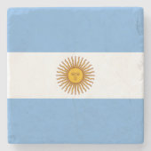 Vlag van Argentinië Stenen Onderzetter (Voorkant)