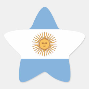 Vlag van Argentinië Ster Sticker