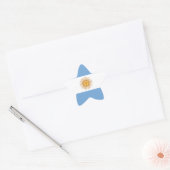 Vlag van Argentinië Ster Sticker (Envelop)