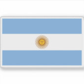 Vlag van Argentinië Sticker (Voorkant)
