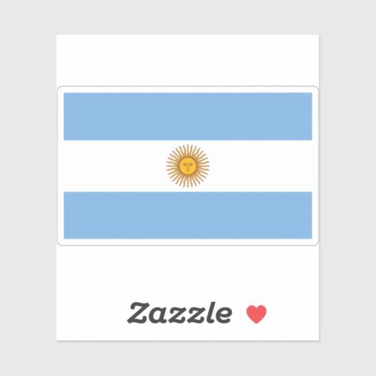 Vlag van Argentinië Sticker (Vel)