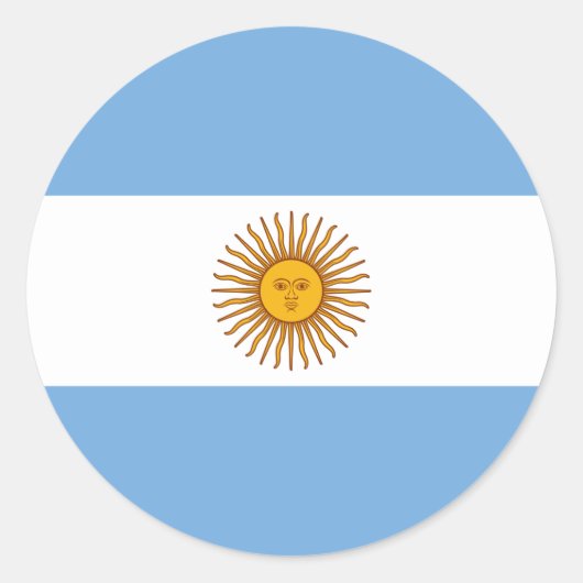 Vlag van Argentinië Sticker (Voorkant)