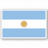 Vlag van Argentinië Sticker (Voorkant)