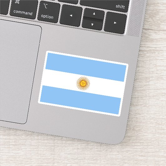 Vlag van Argentinië Sticker (Detail)
