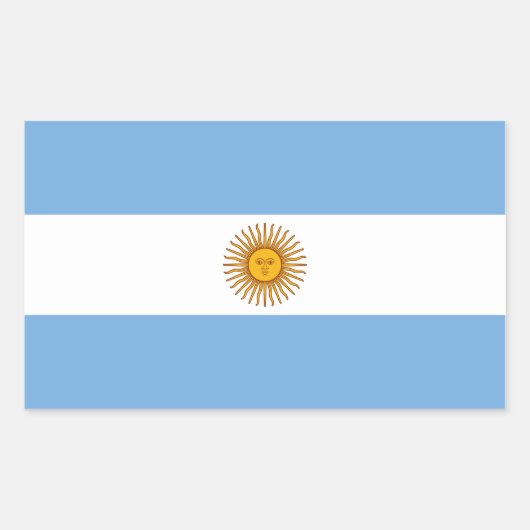 Vlag van Argentinië Sticker (Voorkant)
