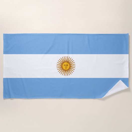 Vlag van Argentinië Strandlaken (Voorkant)