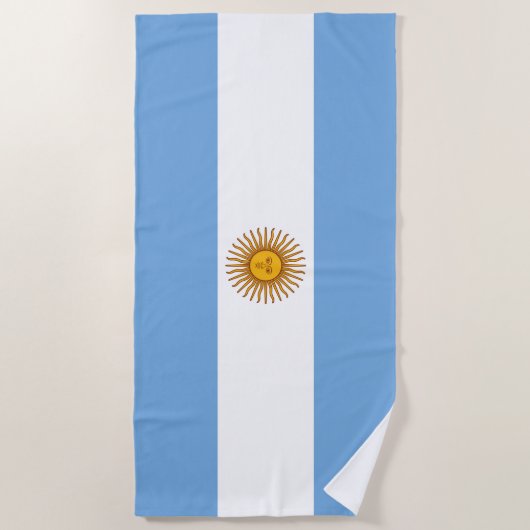 Vlag van Argentinië Strandlaken (Voorkant)