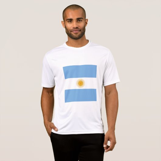 vlag van Argentinië T-shirt (Voorkant volledig)