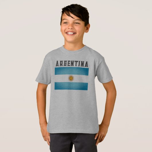 Vlag van Argentinië T-shirt (Voorkant volledig)