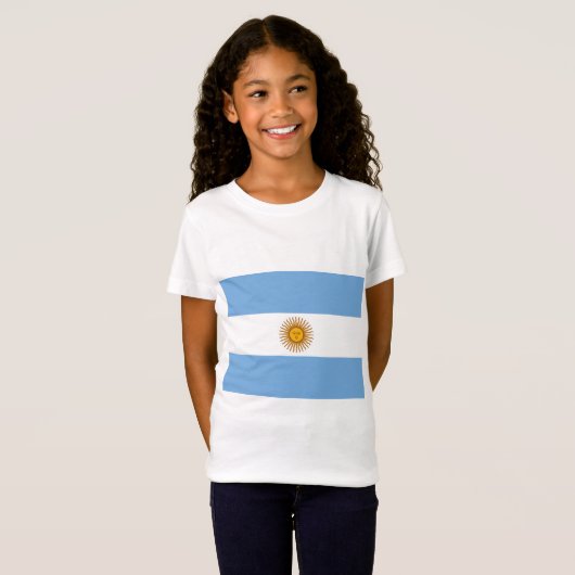 Vlag van Argentinië T-shirt (Voorkant volledig)
