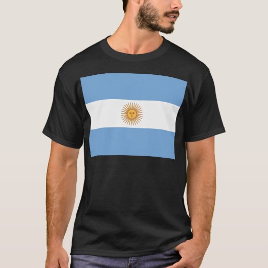 Vlag van Argentinië T-shirt (Voorkant)