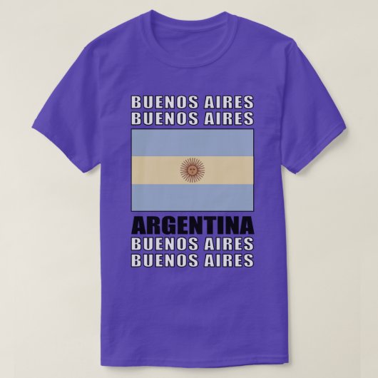 Vlag van Argentinië T-shirt (Design voorkant)
