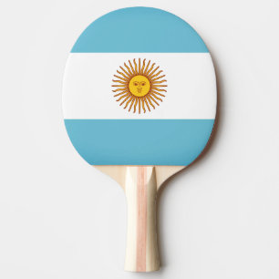 Vlag van Argentinië Tafeltennisbatje