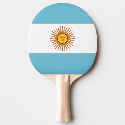 Vlag van Argentinië Tafeltennisbatje (Voorkant)