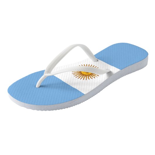 Vlag van Argentinië Teenslippers (Schuin)