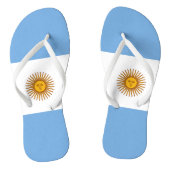 Vlag van Argentinië Teenslippers (Voetbed)
