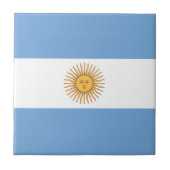 Vlag van Argentinië Tegeltje (Voorkant)