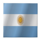 vlag van Argentinië Tegeltje (Voorkant)