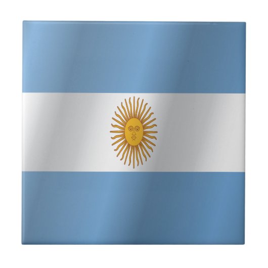 vlag van Argentinië Tegeltje (Voorkant)