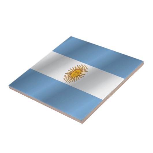 vlag van Argentinië Tegeltje (Zijkant)