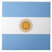 Vlag van Argentinië Tegeltje (Voorkant)
