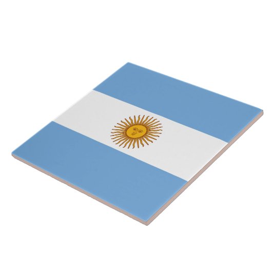 Vlag van Argentinië Tegeltje (Zijkant)
