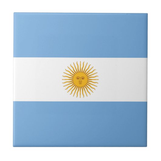 vlag van Argentinië Tegeltje (Voorkant)