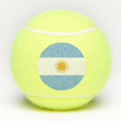 vlag van Argentinië Tennisballen (Achterkant)