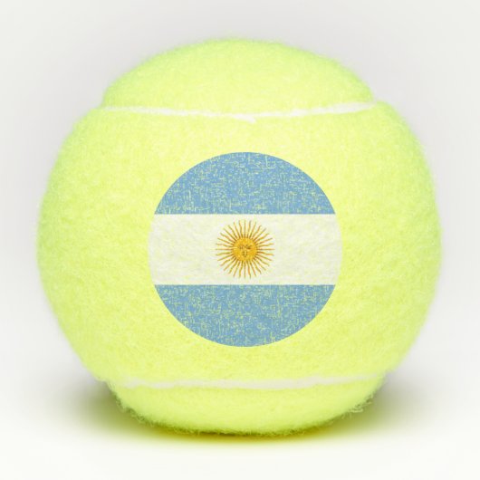 vlag van Argentinië Tennisballen (Voorkant)