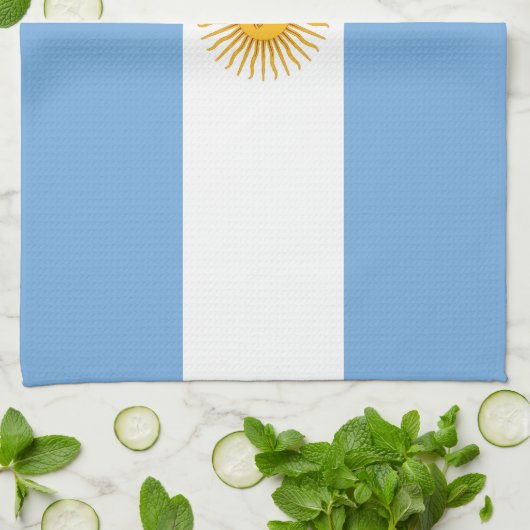 vlag van Argentinië Theedoek (Gevouwen)