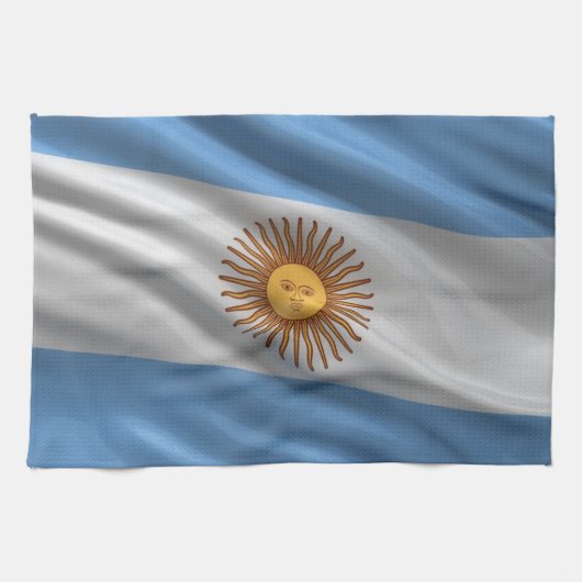 Vlag van Argentinië Theedoek (Horizontaal)